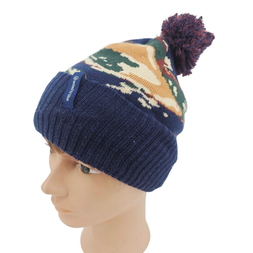 United by Blue quality
Recycled Novelty Pom Beanie OS Navy Blue